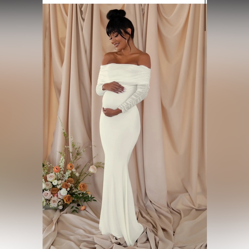 White Maternity Dress